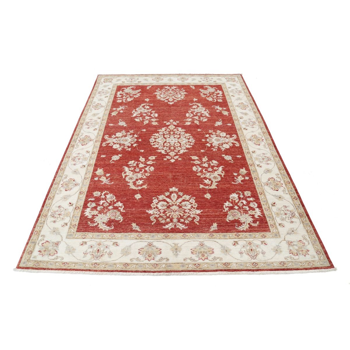 Ziegler 6x8 Handmade Double Knotted Washable Wool Rug - Colorful