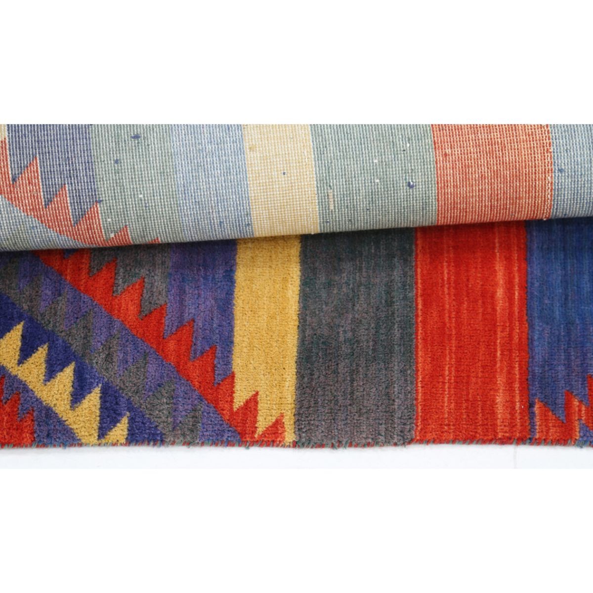 Dhanak 4x6 Machine-Made Washable Wool Rug - Colorful