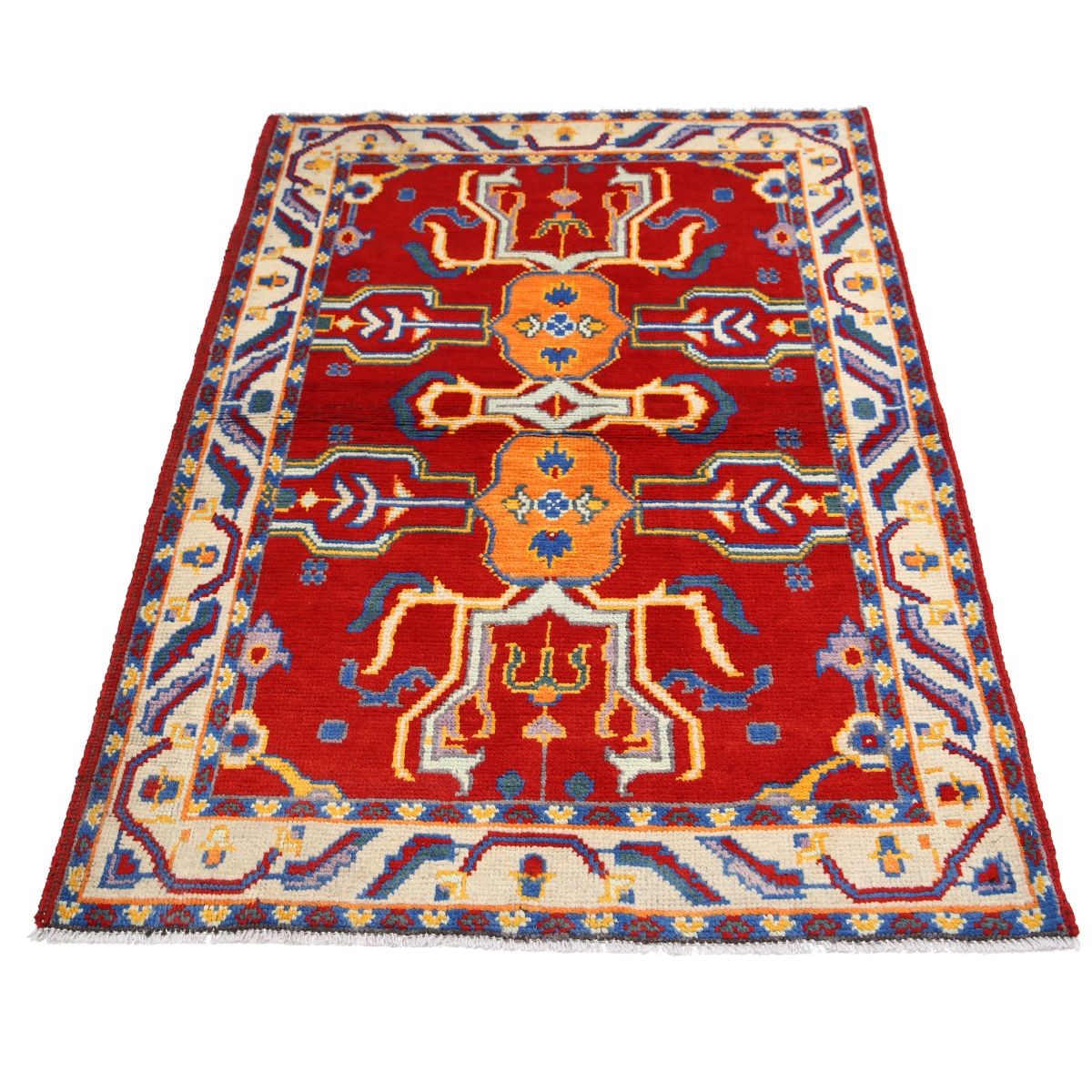 Revival 3x5 Handmade Double Knotted Washable Wool Rug - Colorful