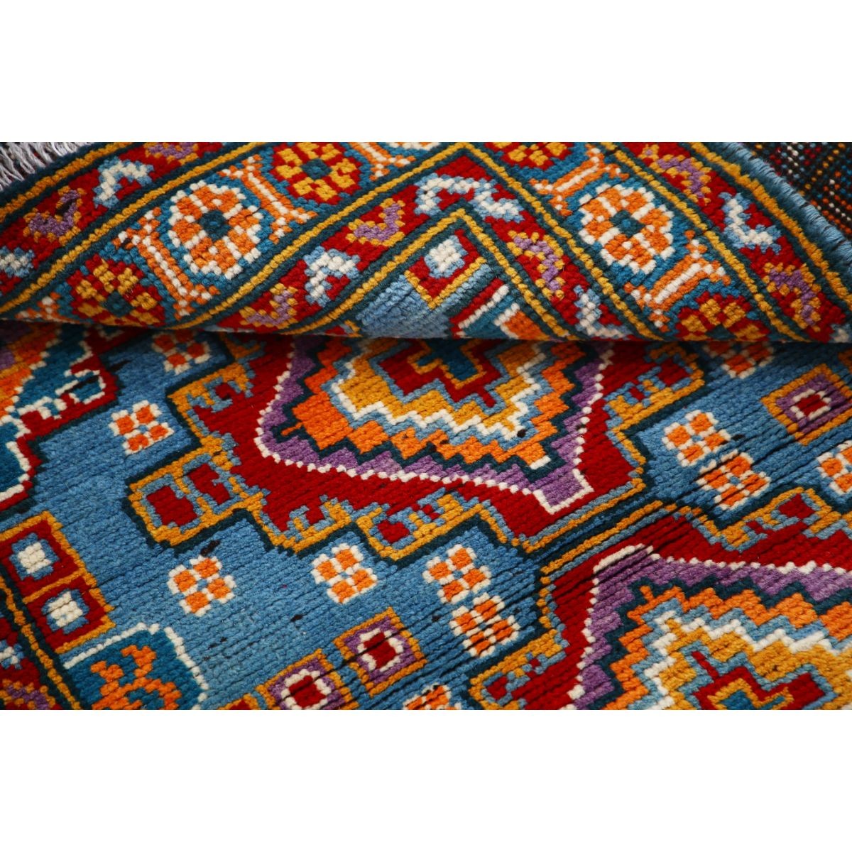 Revival 3x5 Handmade Double Knotted Washable Wool Rug - Colorful
