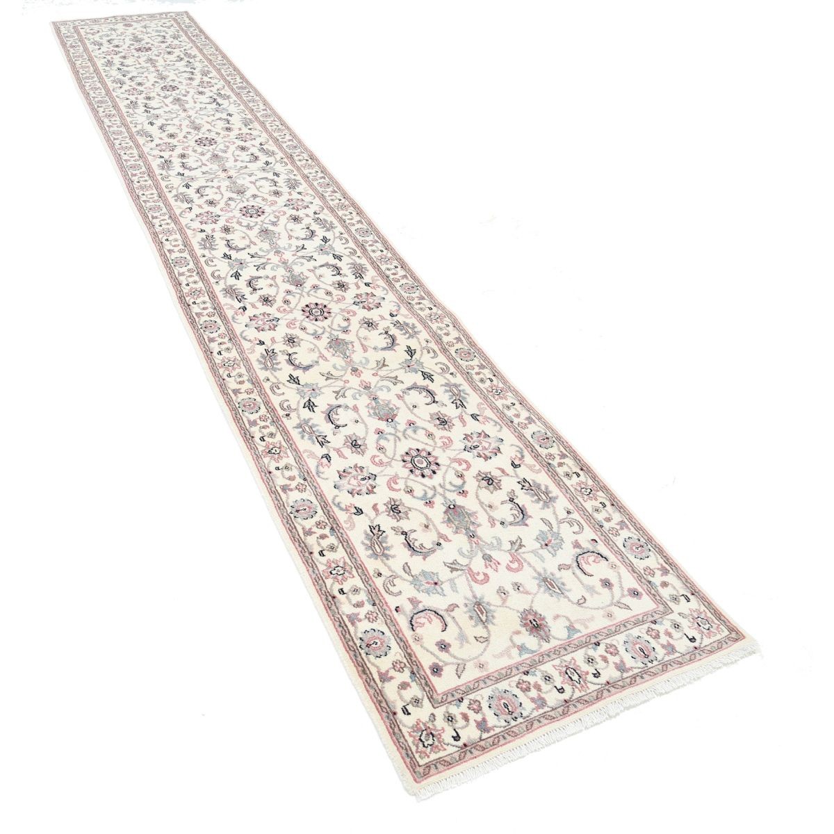 Nain 3x16 Handmade Double Knotted Washable Wool Runner - Colorful