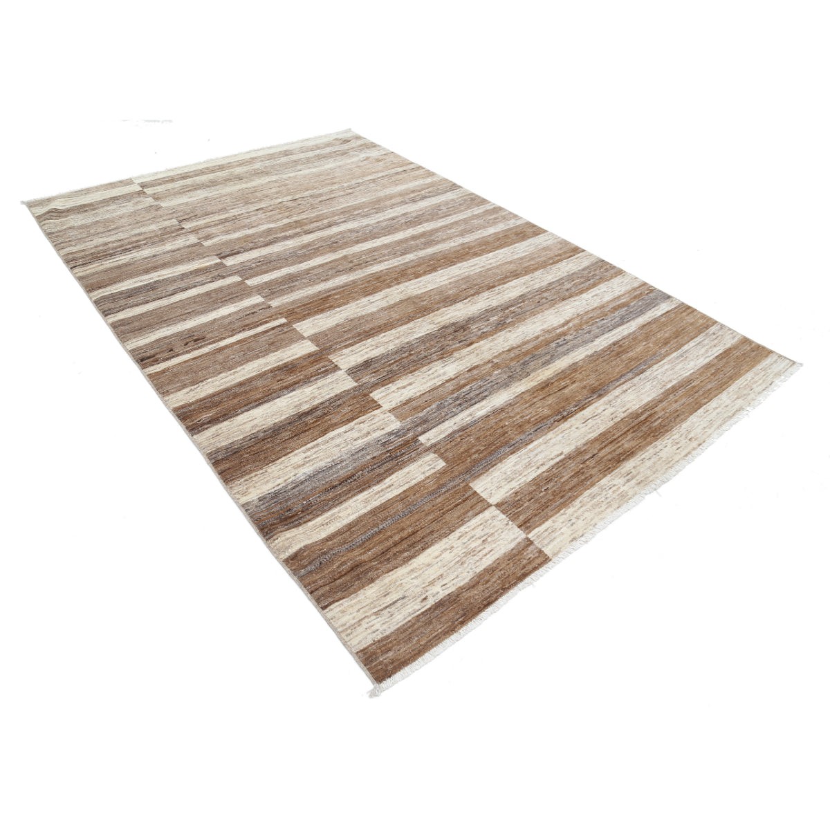 Modcar 6x10 Handmade Double Knotted Washable Wool Rug - Colorful