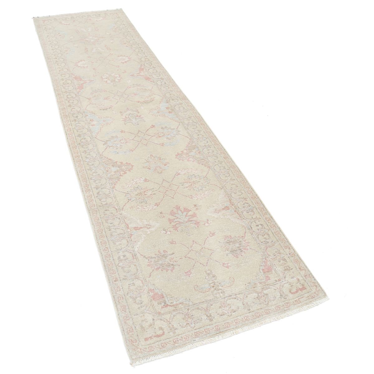 Serenity 3x10 Handmade Double Knotted Washable Wool Runner - Soft Hues