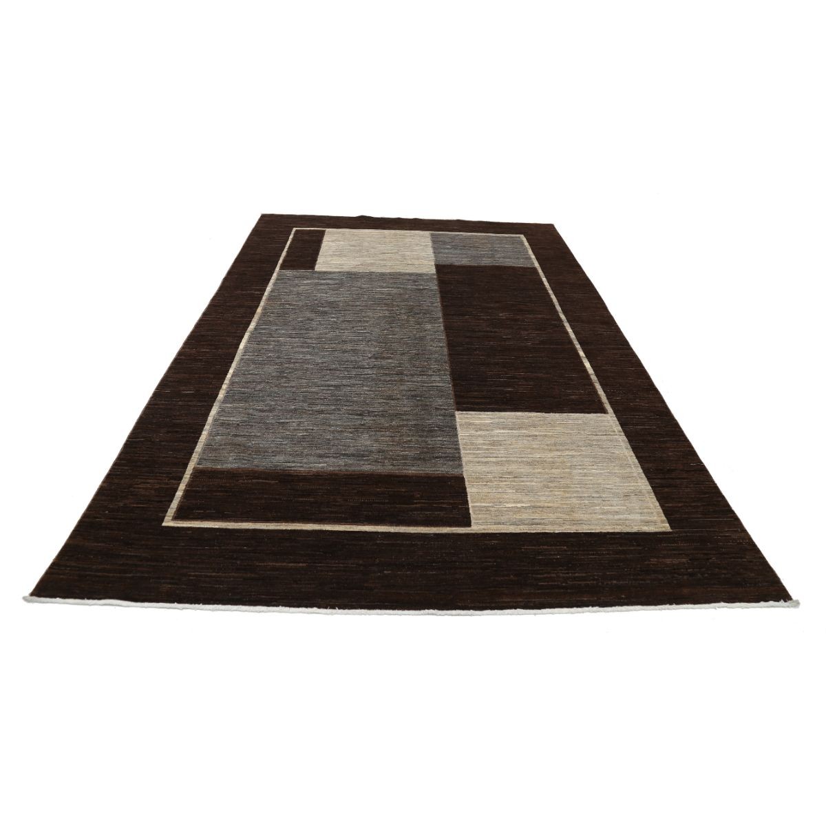 Modcar 7x10 Handmade Double Knotted Washable Wool Rug - Colorful