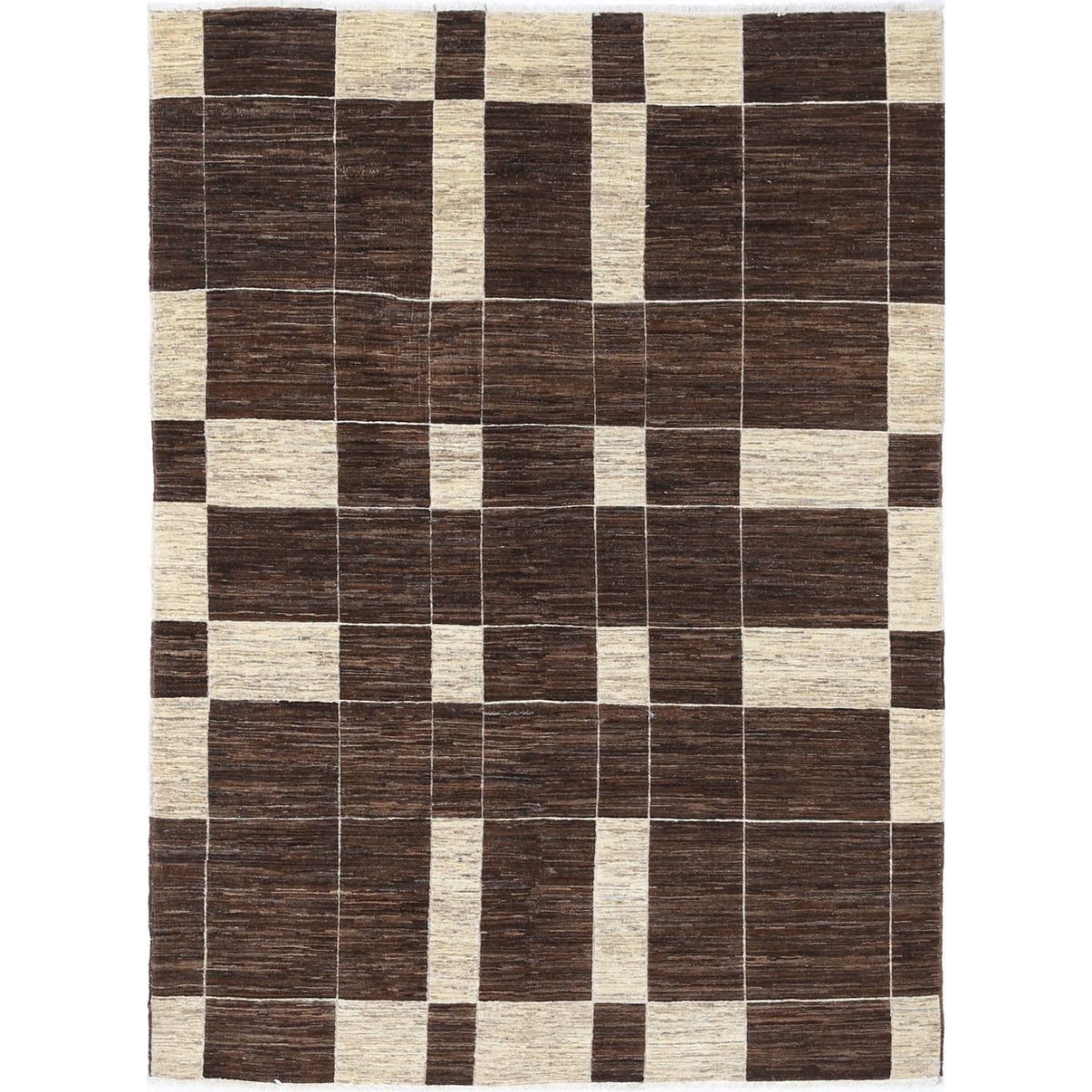 Modcar 6x8 Handmade Double Knotted Washable Wool Rug - Colorful