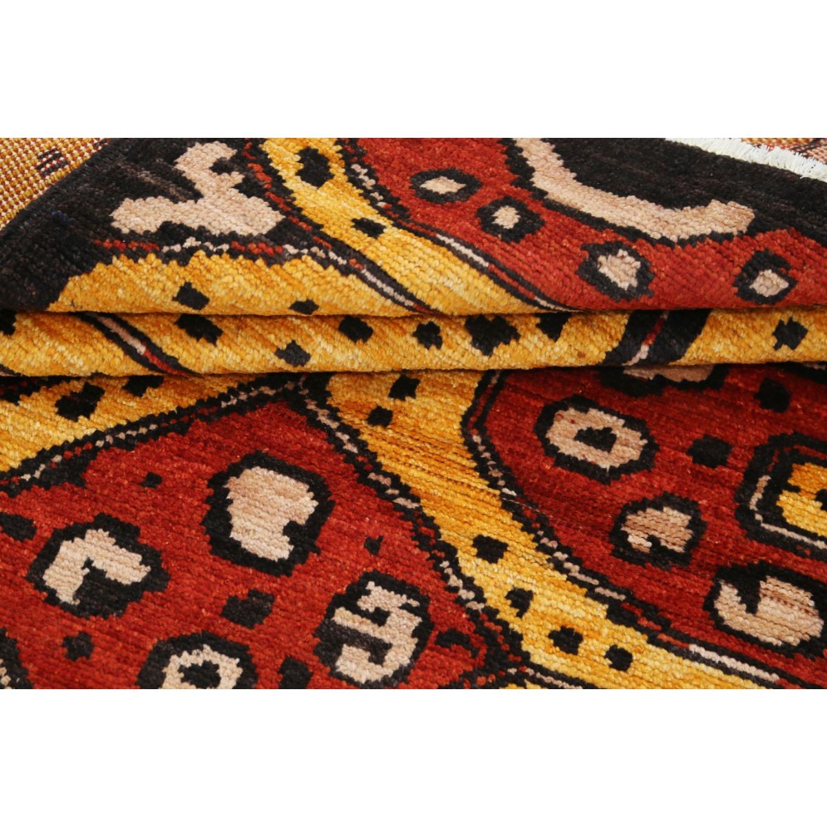 Revival 4x6 Handmade Double Knotted Washable Wool Rug - Colorful