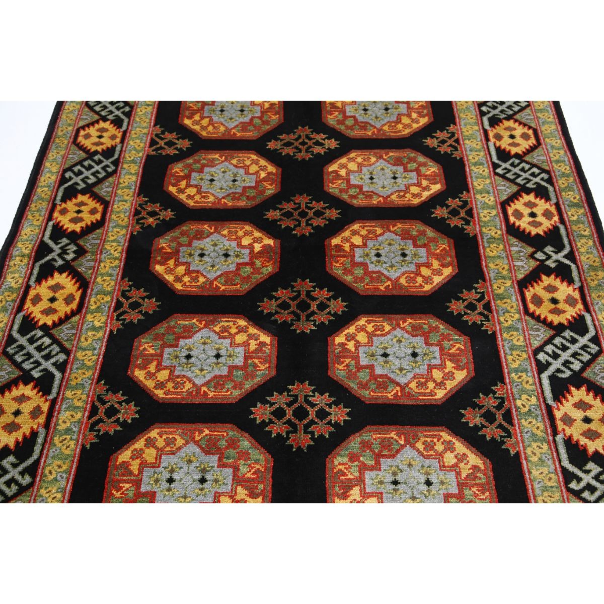 Revival 5x7 Handmade Double Knotted Washable Wool Rug - Colorful
