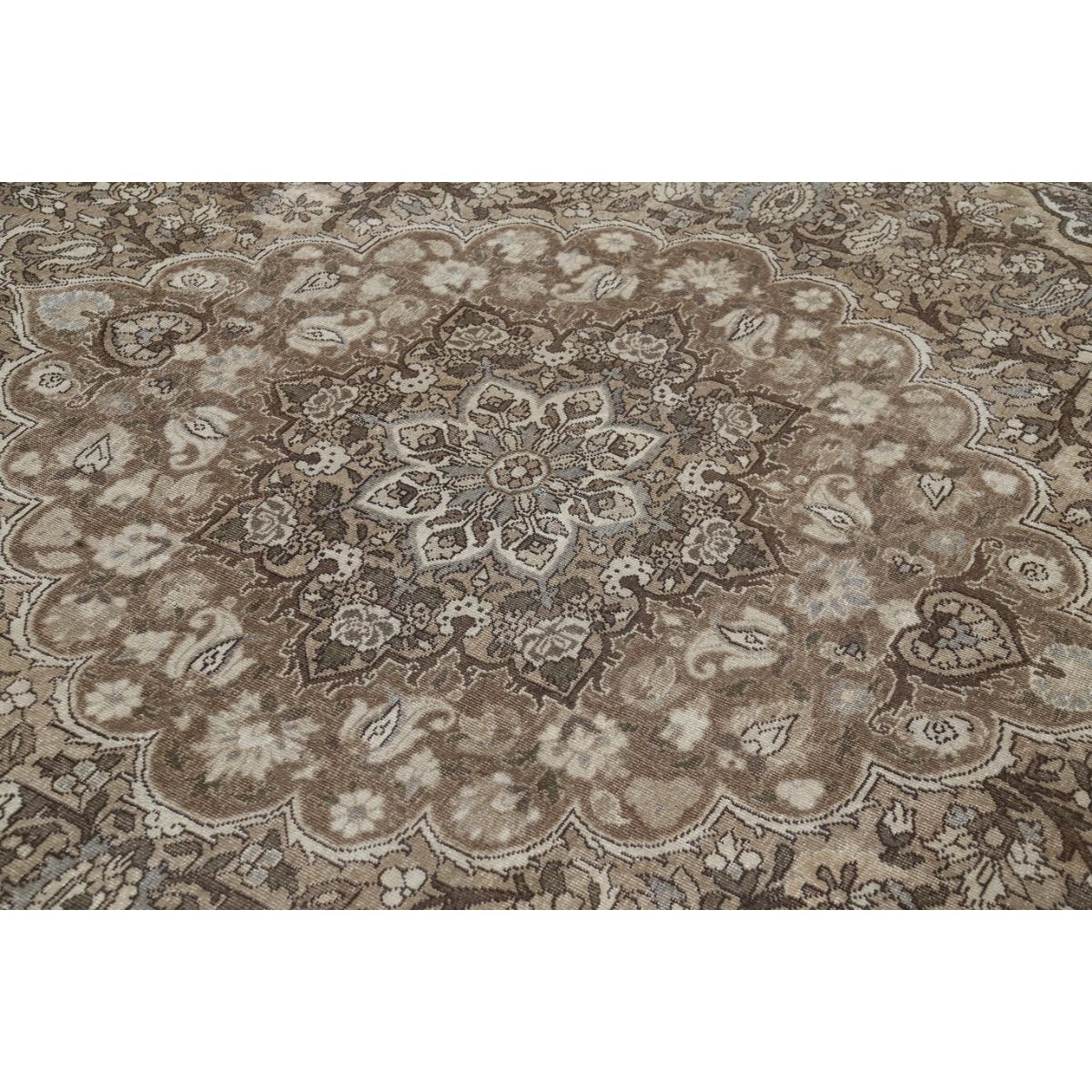Vintage 10x13 Handmade Double Knotted Washable Wool Rug - Soft Hues