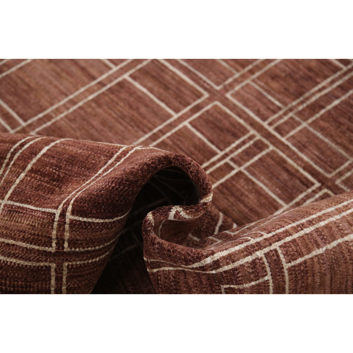 Modcar 5x8 Handmade Double Knotted Washable Wool Rug - Colorful