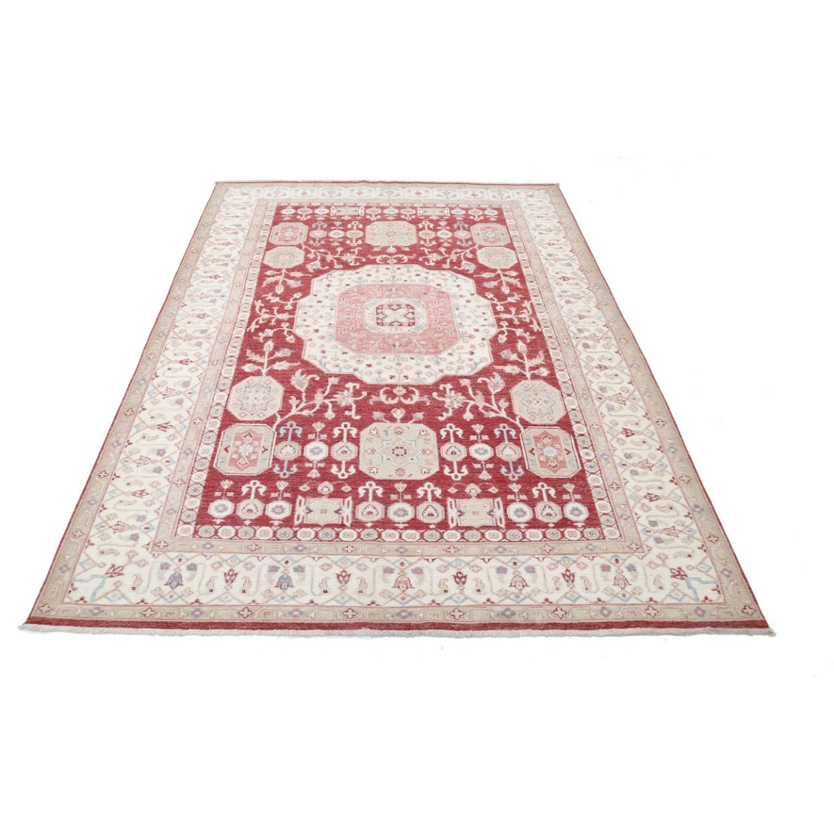 Mamluk 6x8 Handmade Double Knotted Washable Wool Rug - Colorful