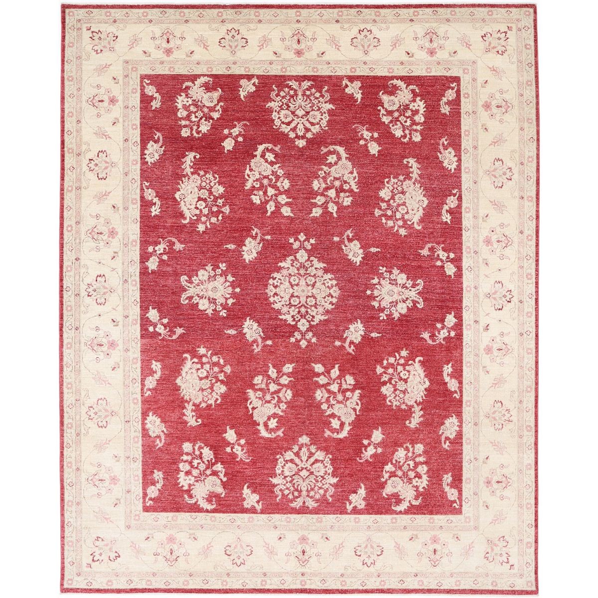 Ziegler 8x10 Handmade Double Knotted Washable Wool Rug - Colorful