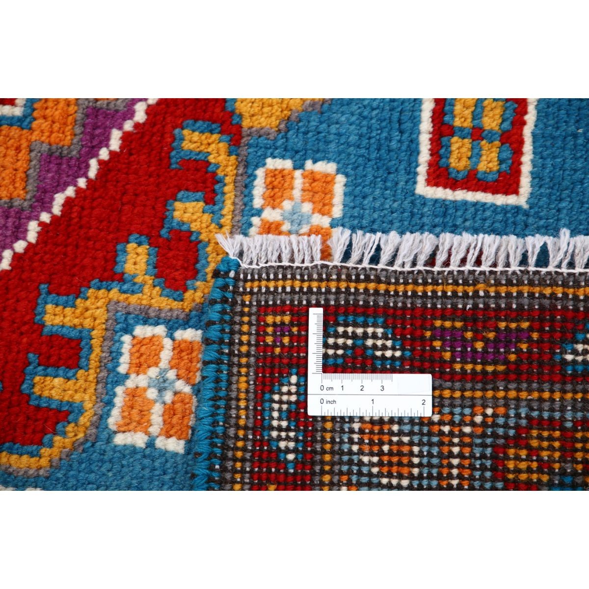 Revival 5x7 Handmade Double Knotted Washable Wool Rug - Colorful