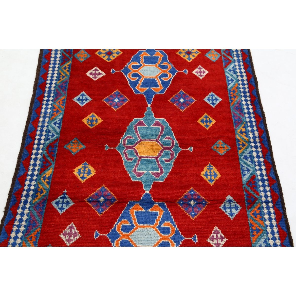 Revival 3x5 Handmade Double Knotted Washable Wool Rug - Colorful