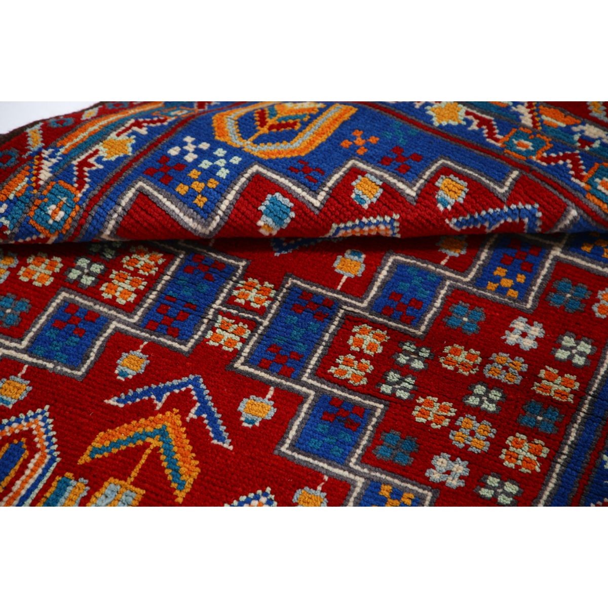 Revival 3x5 Handmade Double Knotted Washable Wool Rug - Colorful