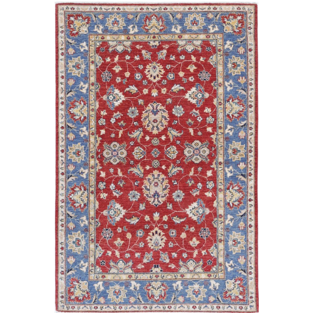 Ziegler 6x8 Handmade Double Knotted Washable Wool Rug - Colorful