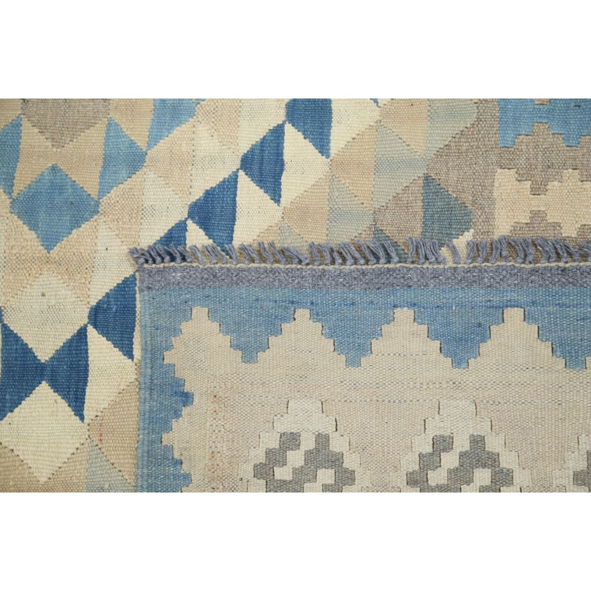 Kafkaas 7x10 Hand Woven Washable Wool Rug - Soft Hues