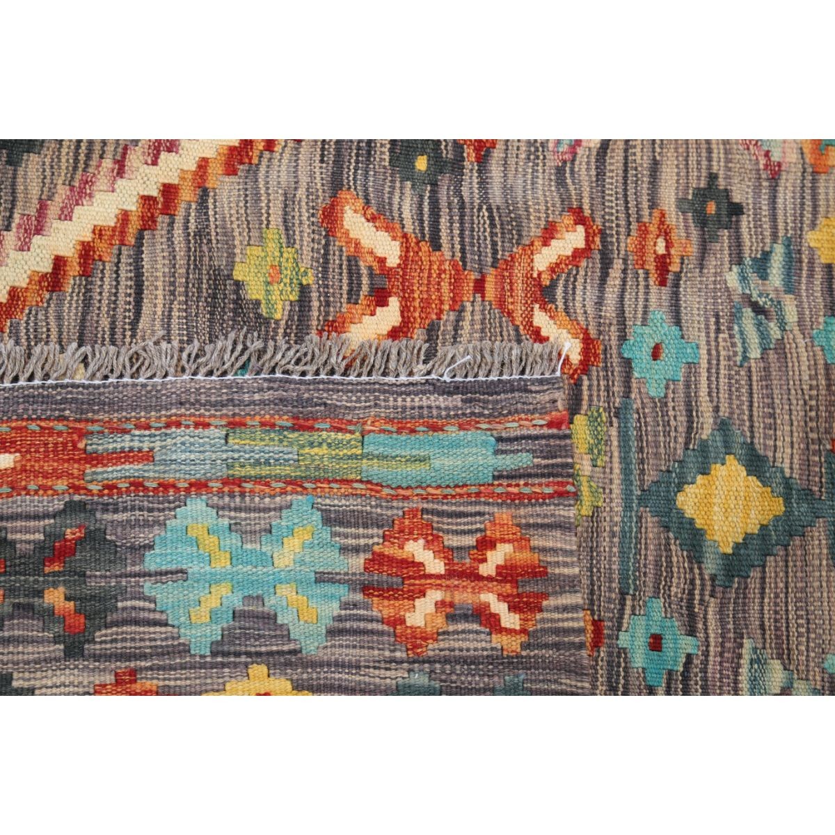 Maimana 4x6 Hand Woven Washable Wool Rug - Colorful