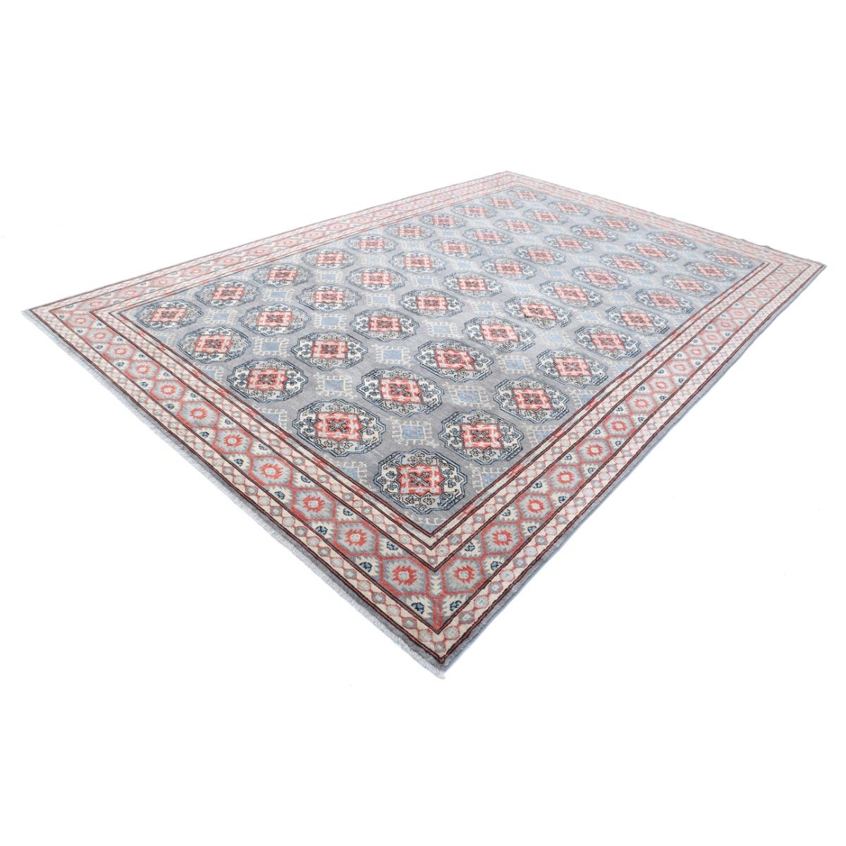 Revival 9x13 Handmade Double Knotted Washable Wool Rug - Colorful