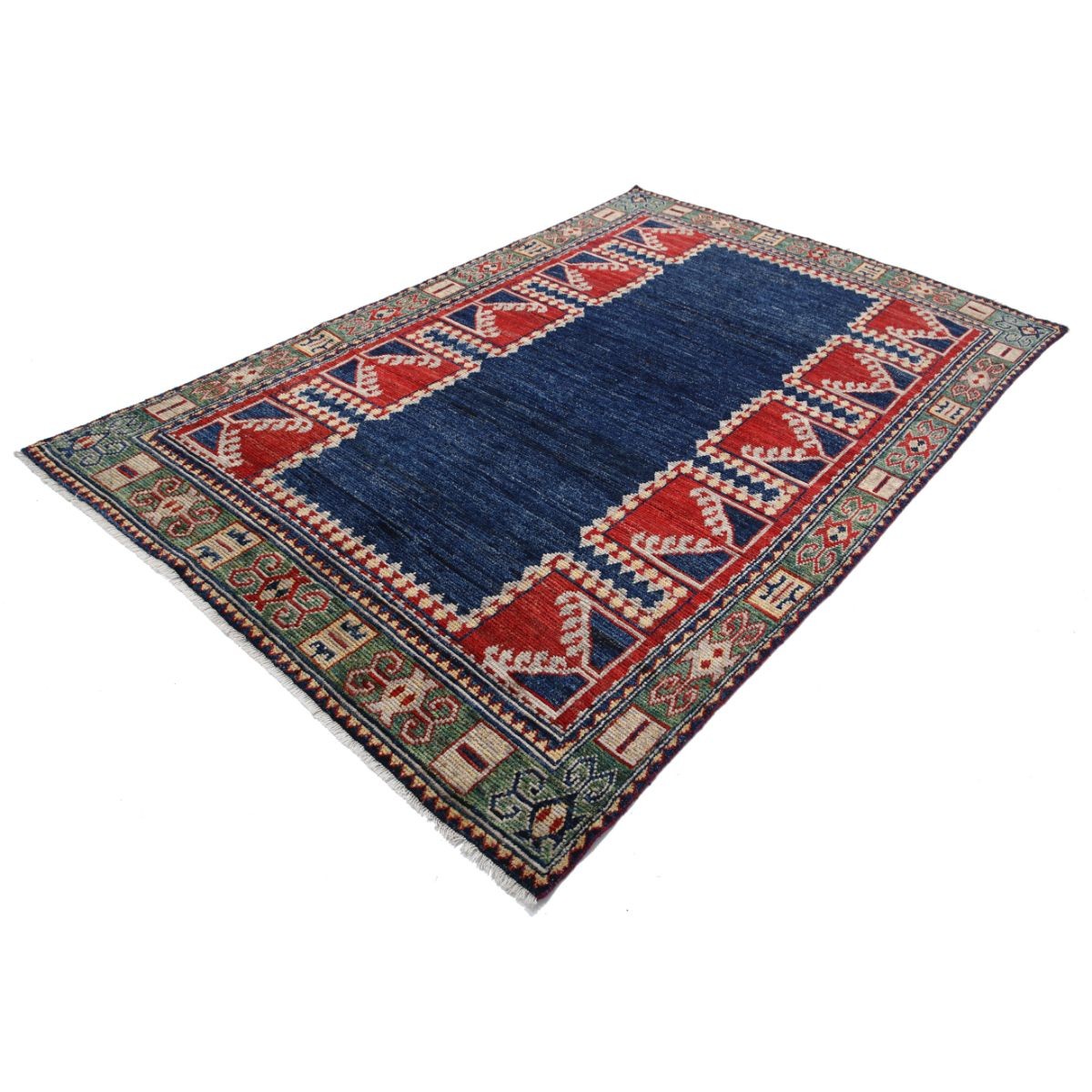 Revival 6x10 Handmade Double Knotted Washable Wool Rug - Colorful