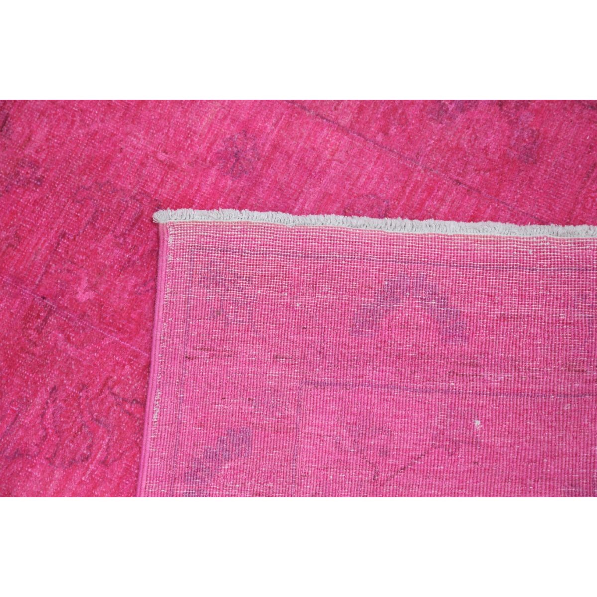 Overdye 3x10 Handmade Double Knotted Washable Wool Runner - Monochormatic