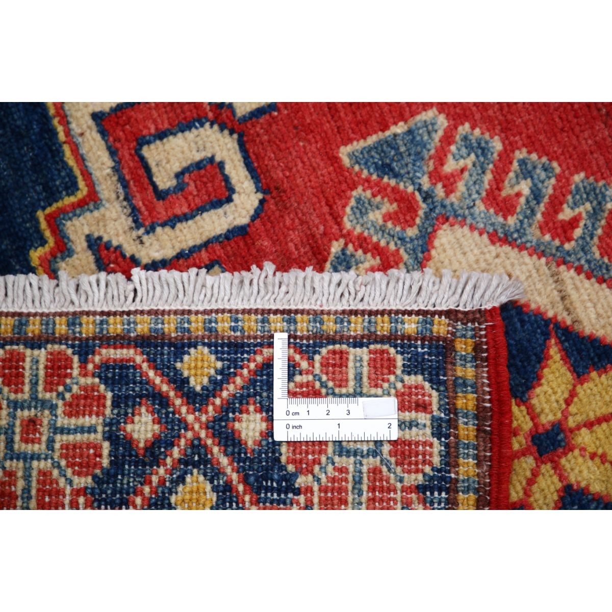 Kazak 7x9 Handmade Double Knotted Washable Wool Rug - Colorful
