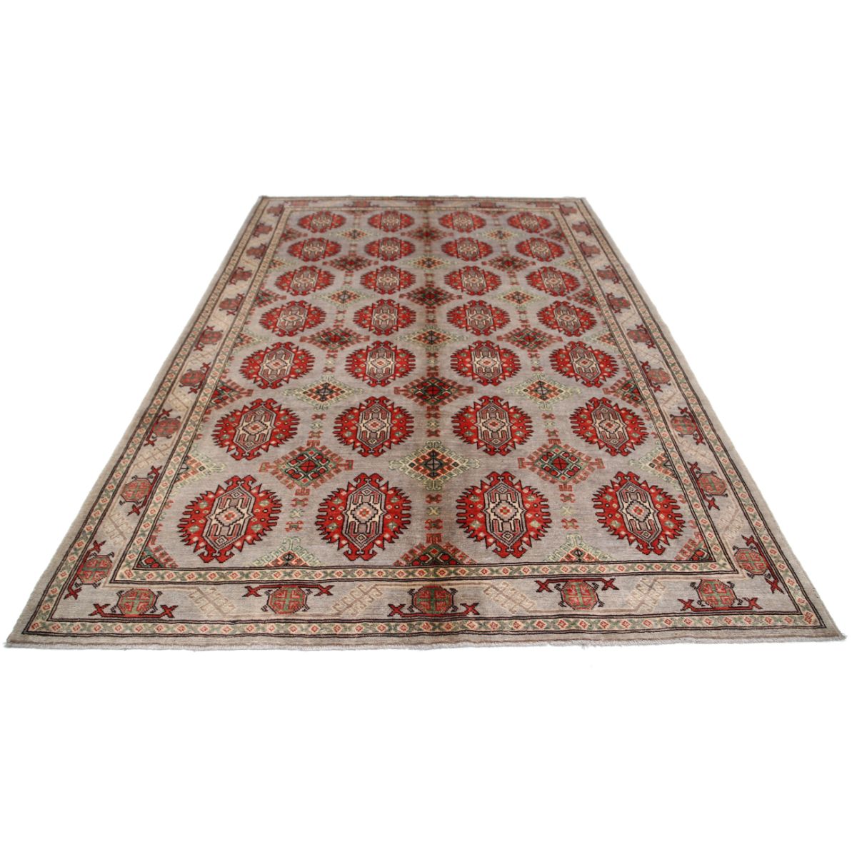 Revival 7x10 Handmade Double Knotted Washable Wool Rug - Colorful