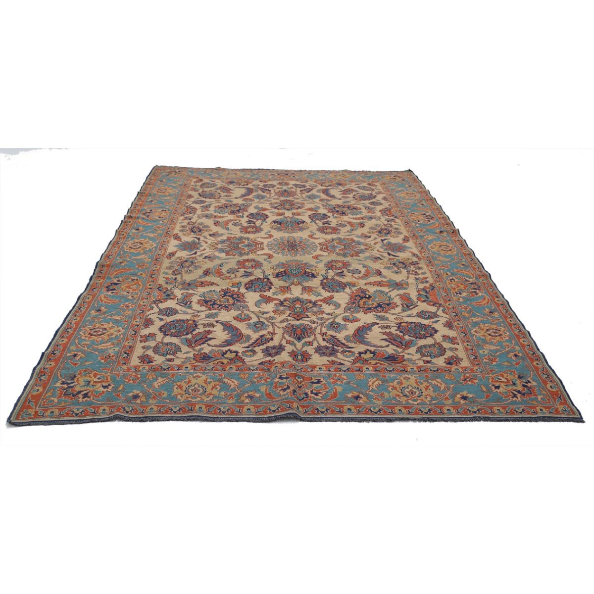 Sumak 7x11 Hand Woven Washable Wool Rug - Colorful