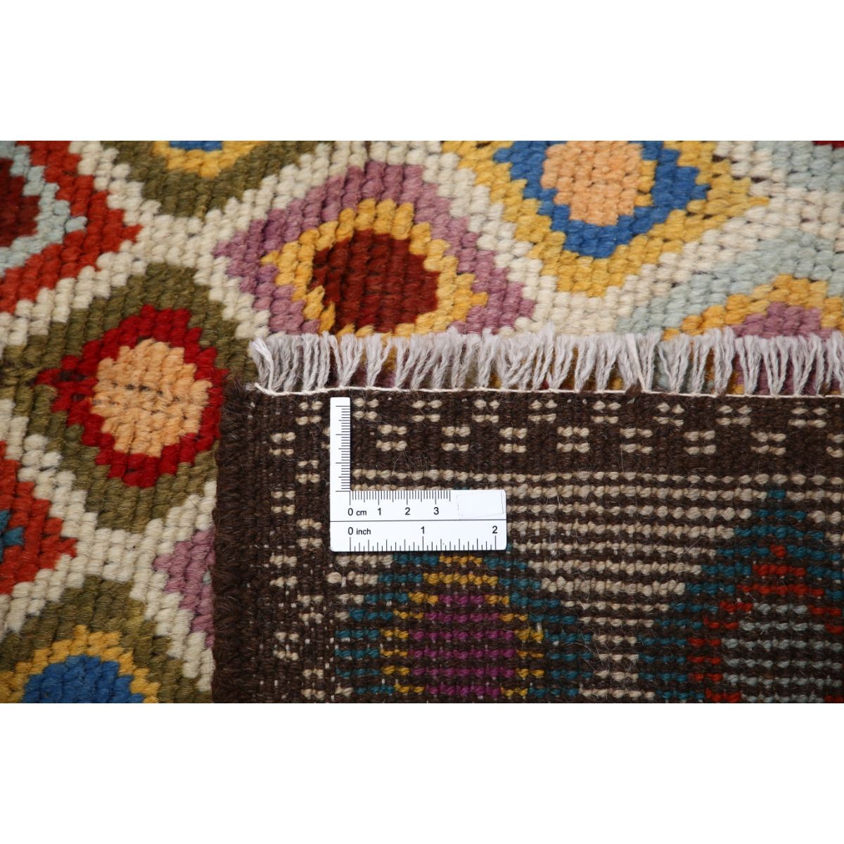 Revival 3x4 Handmade Double Knotted Washable Wool Rug - Colorful