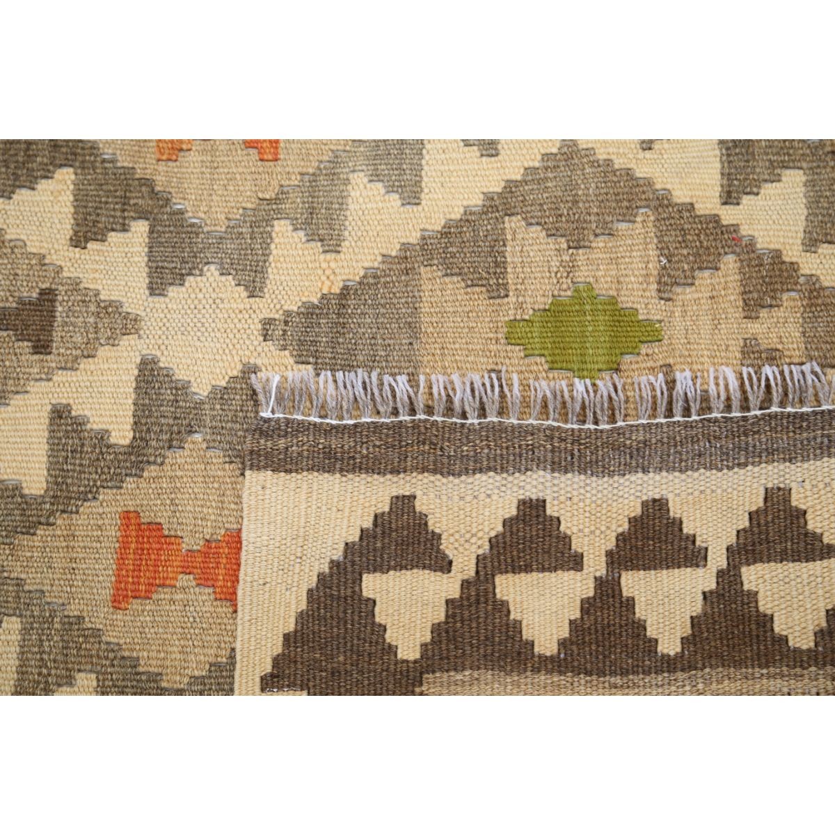 Maimana 5x7 Hand Woven Washable Wool Rug - Colorful