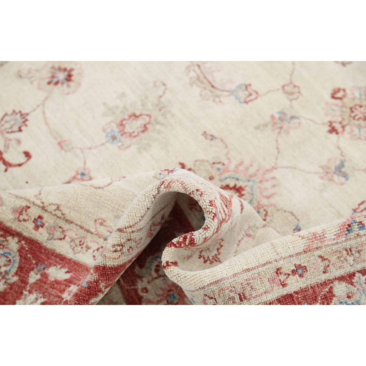 Ziegler 5x6 Handmade Double Knotted Washable Wool Rug - Soft Hues