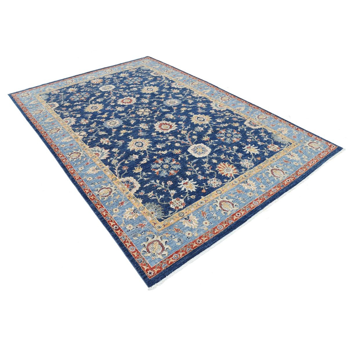 Ziegler 7x9 Handmade Double Knotted Washable Wool Rug - Colorful