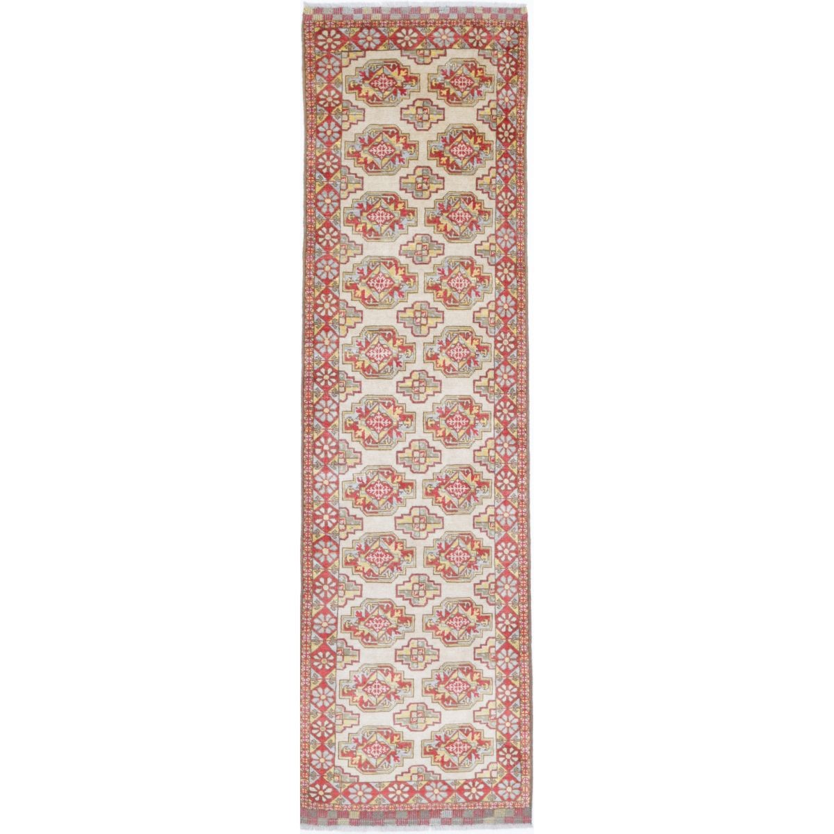 Revival 3x10 Handmade Double Knotted Washable Wool Runner - Colorful