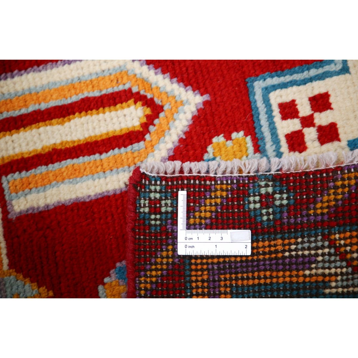 Revival 5x7 Handmade Double Knotted Washable Wool Rug - Colorful