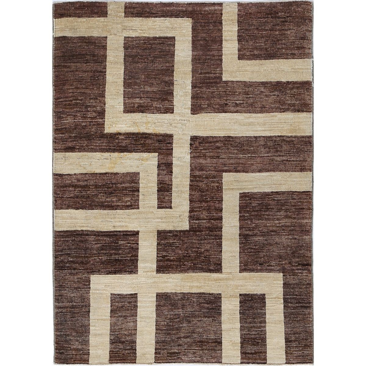 Modcar 3x5 Handmade Double Knotted Washable Wool Rug - Colorful