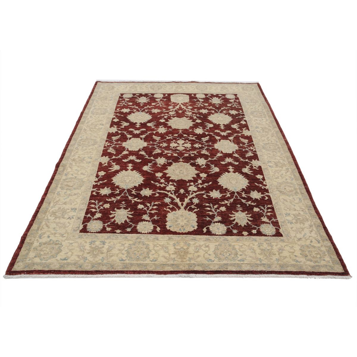 Ziegler 6x8 Handmade Double Knotted Washable Wool Rug - Colorful