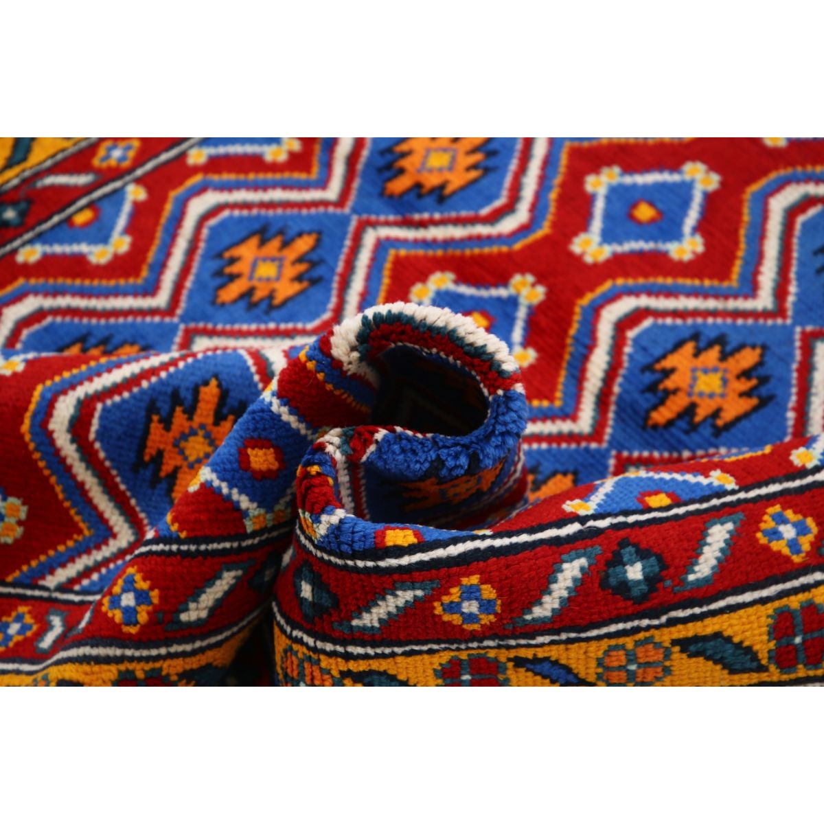 Revival 5x6 Handmade Double Knotted Washable Wool Rug - Colorful