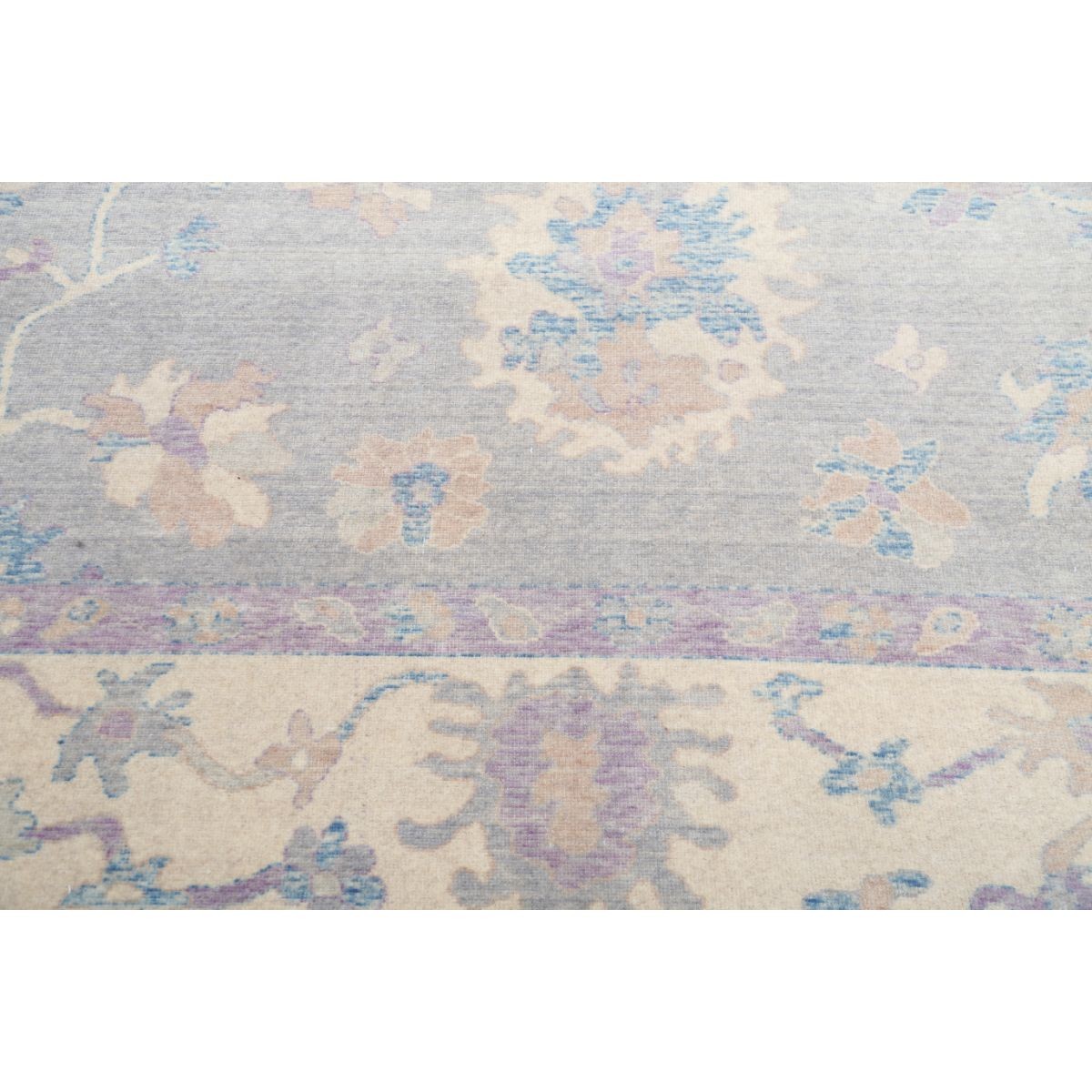 Lily 9x12 Machine-Made Washable Wool Rug - Soft Hues