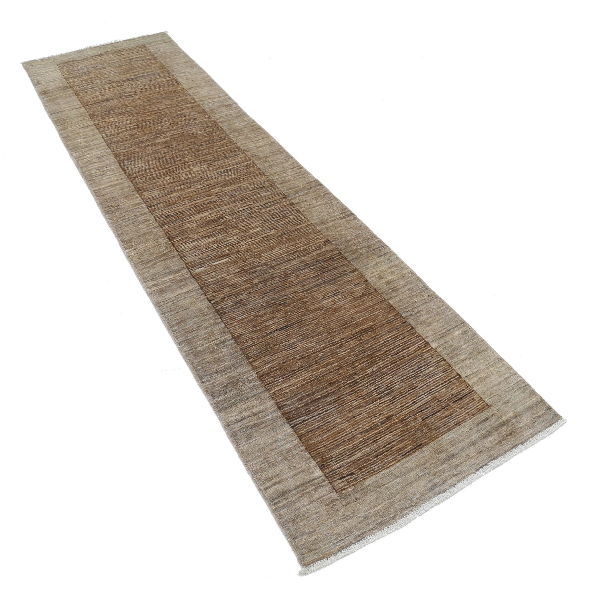 Modcar 3x9 Handmade Double Knotted Washable Wool Runner - Colorful