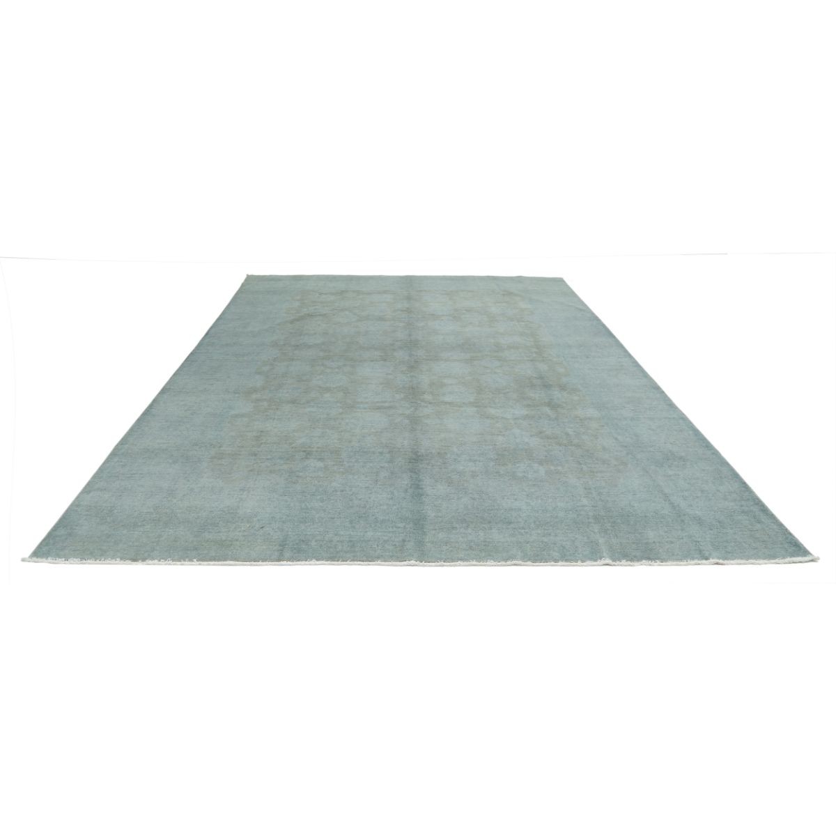Overdye 9x12 Handmade Double Knotted Washable Wool Rug - Monochormatic