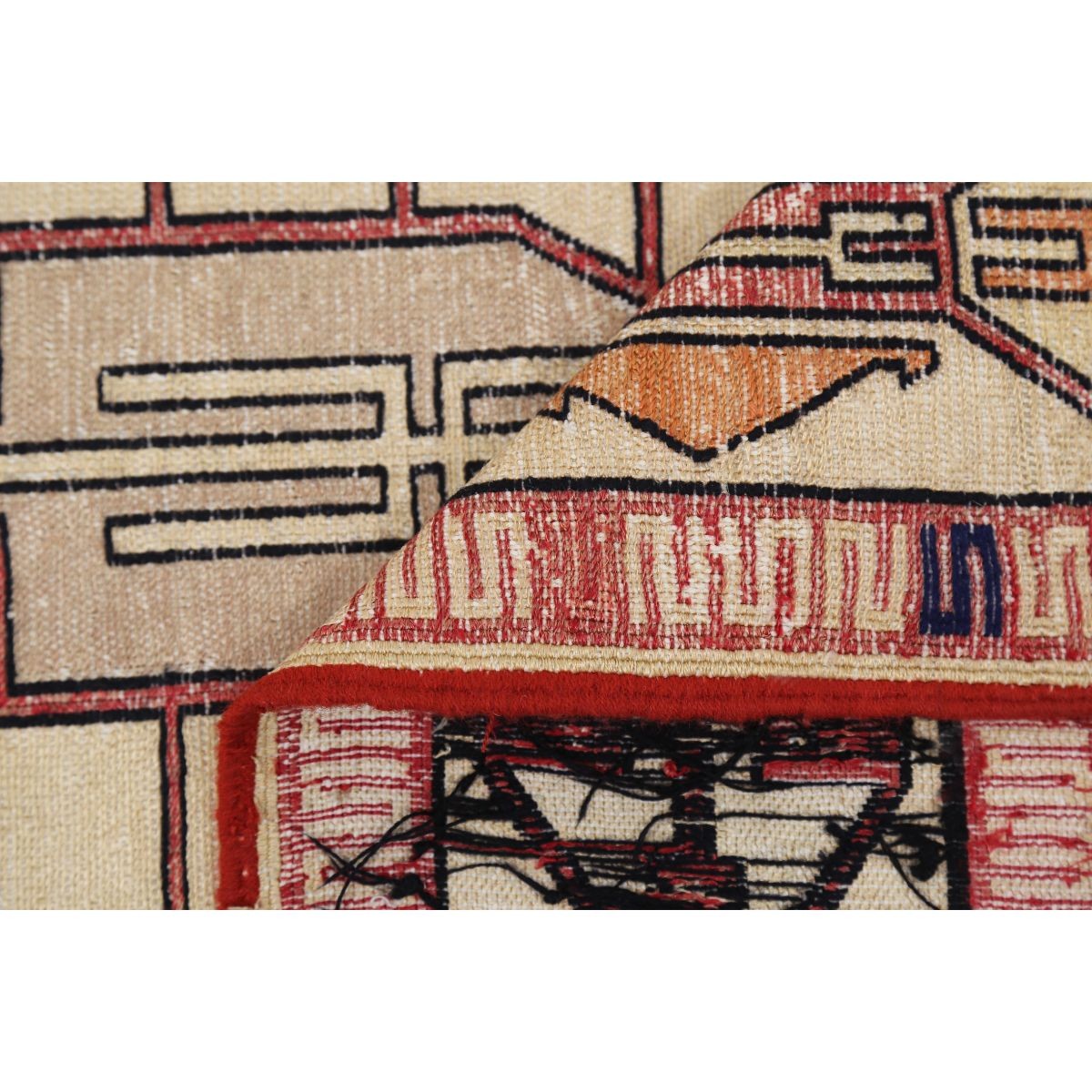 Silki 4x6 Hand Woven Washable Silk Rug - Colorful
