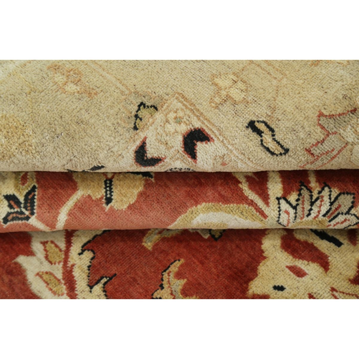 Ziegler 9x12 Handmade Double Knotted Washable Wool Rug - Colorful