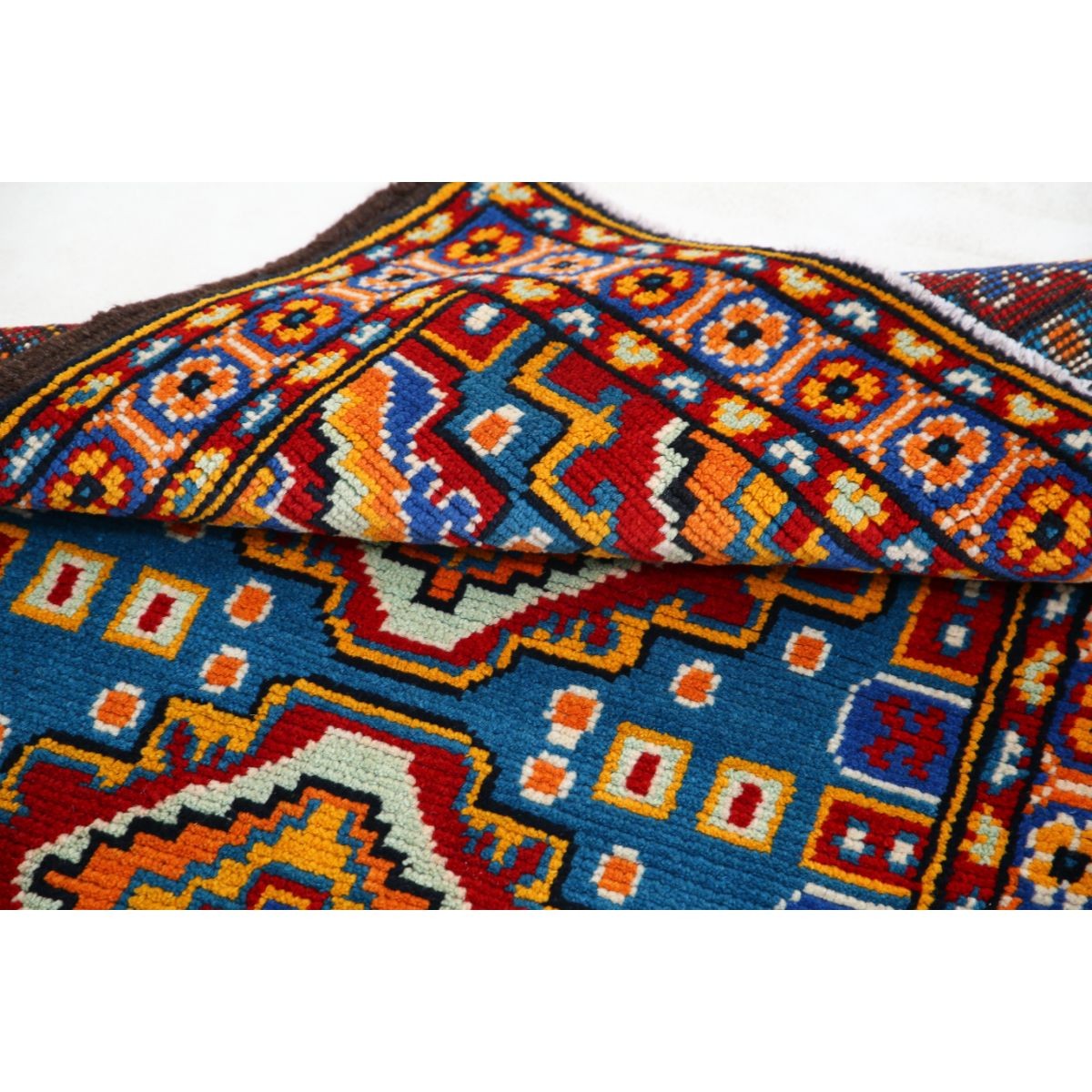 Revival 3x4 Handmade Double Knotted Washable Wool Rug - Colorful