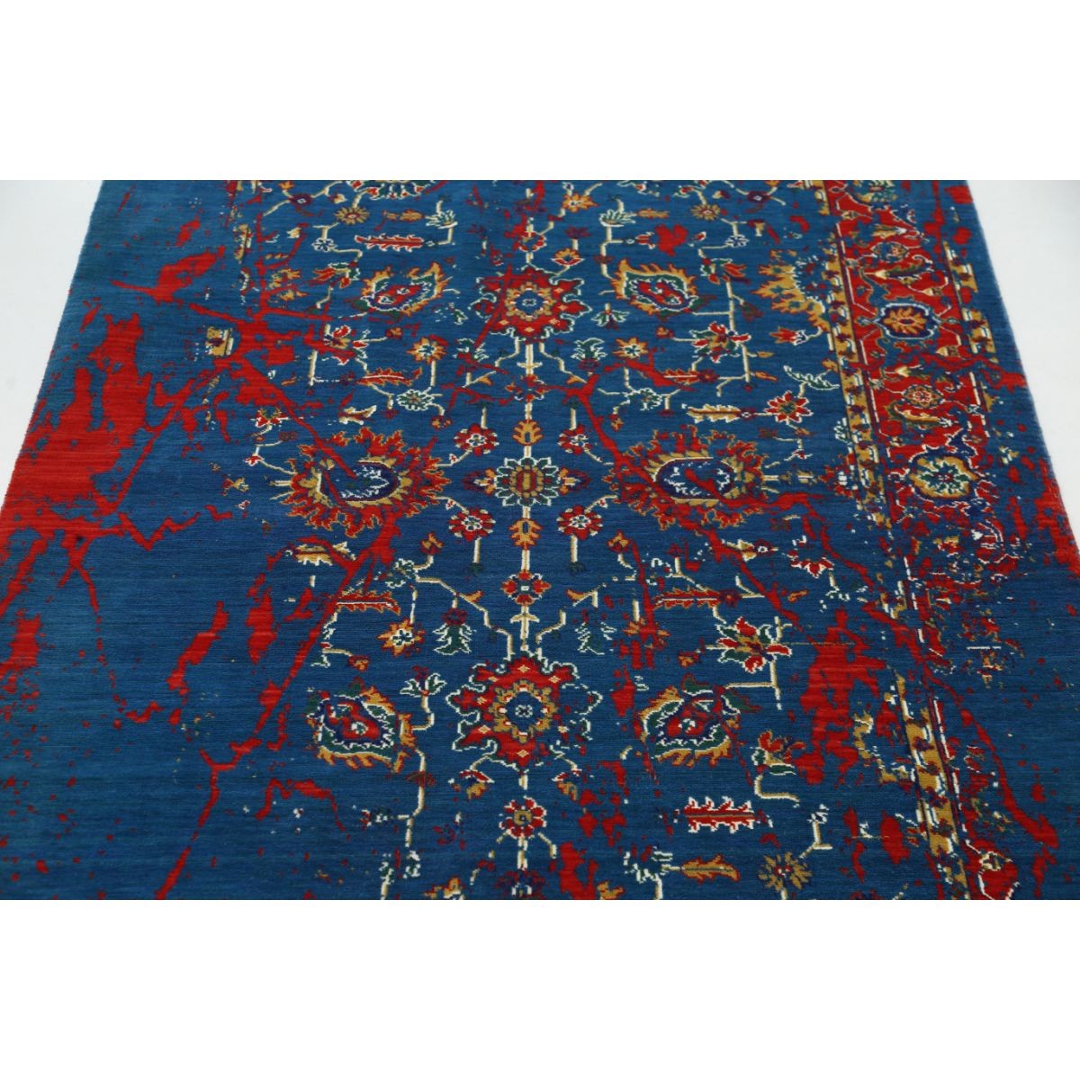 Gulshan 4x6 Machine-Made Washable Wool Rug - Colorful
