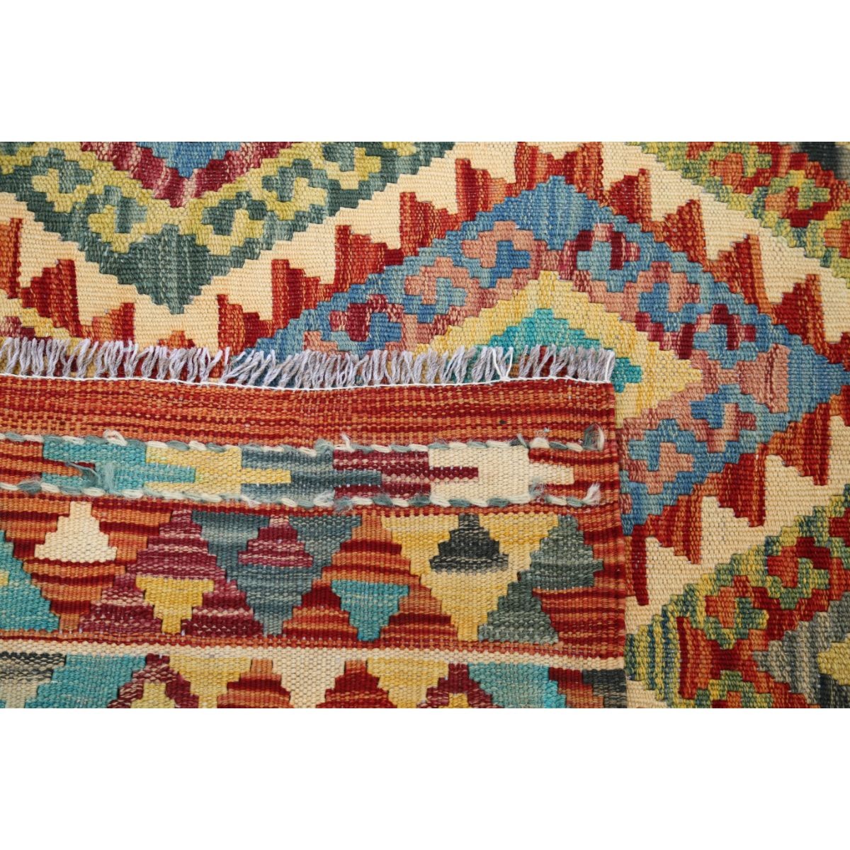 Maimana 4x6 Hand Woven Washable Wool Rug - Colorful