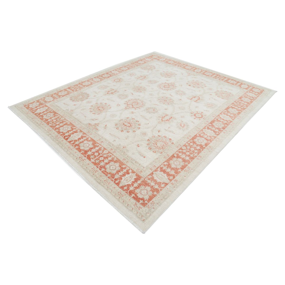 Serenity 8x10 Handmade Double Knotted Washable Wool Rug - Colorful