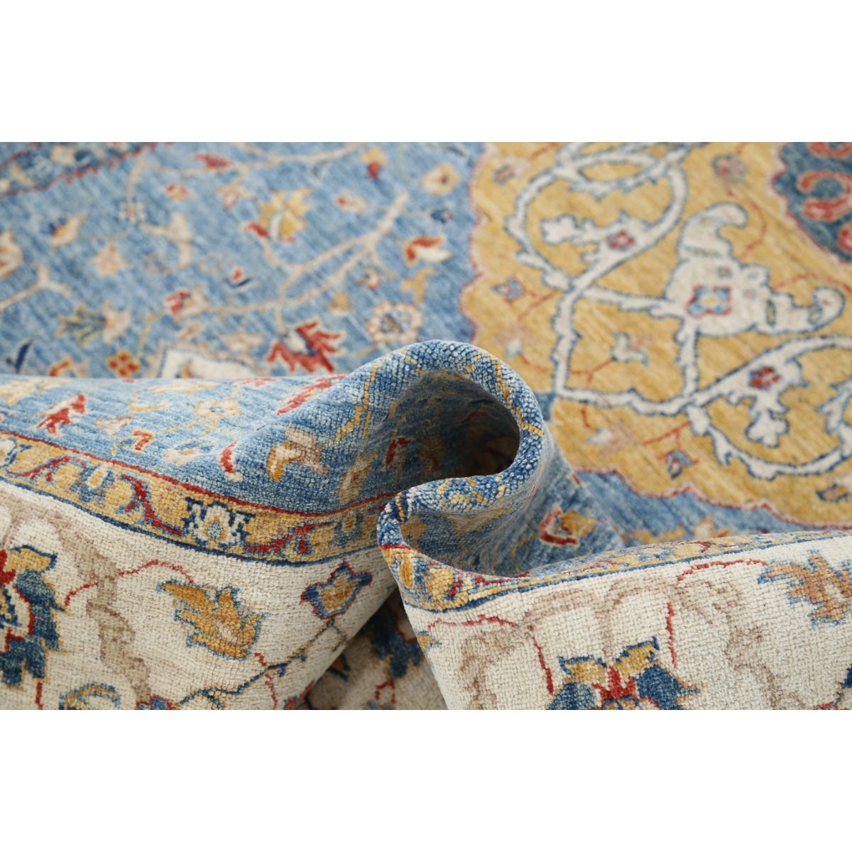 Ziegler 7x9 Handmade Double Knotted Washable Wool Rug - Colorful