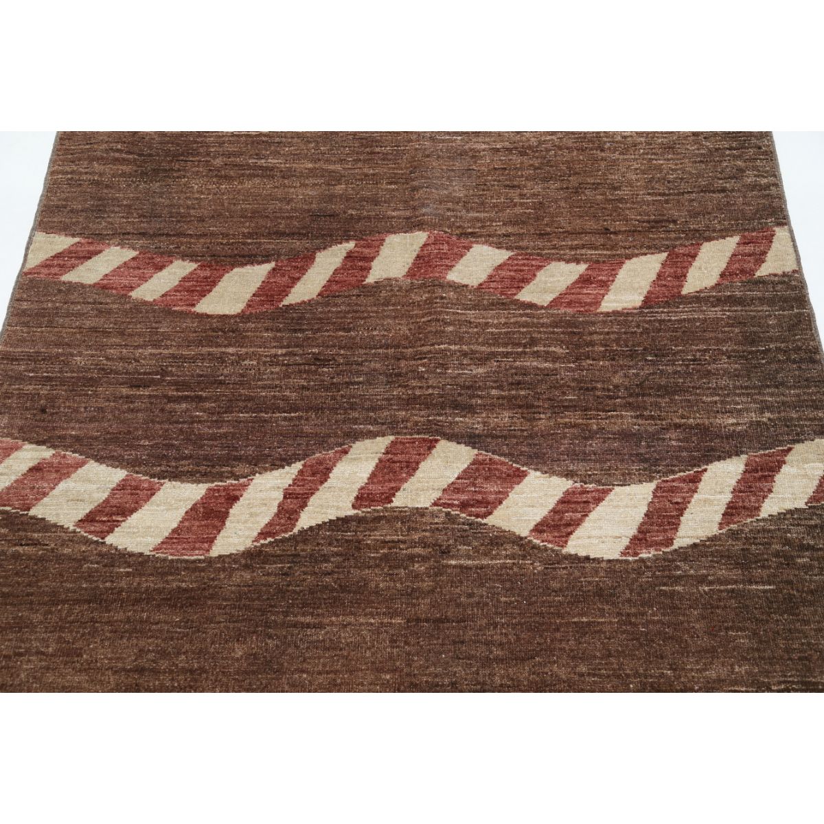 Modcar 4x6 Handmade Double Knotted Washable Wool Rug - Colorful