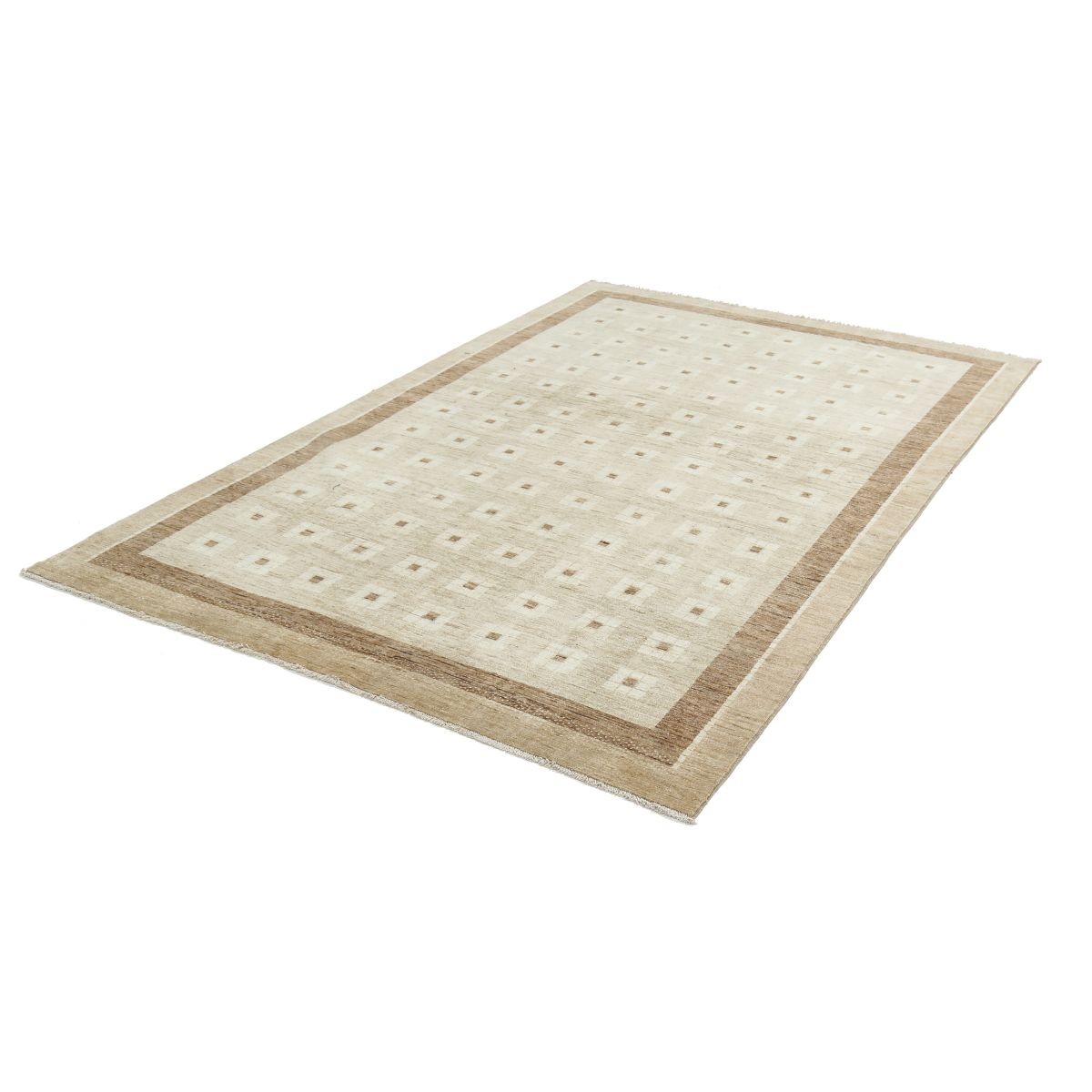 Modcar 6x9 Handmade Double Knotted Washable Wool Rug - Colorful