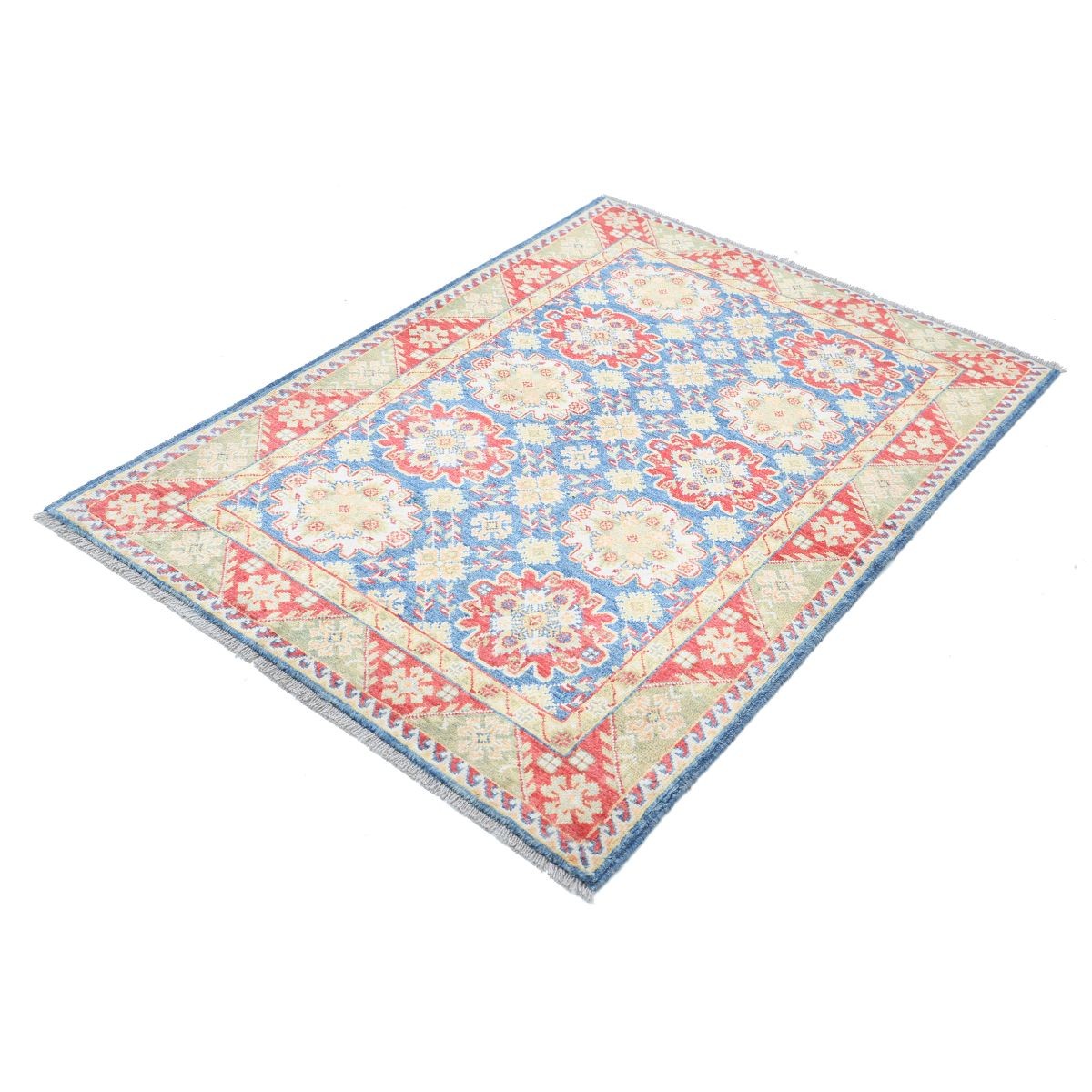 Revival 3x5 Handmade Double Knotted Washable Wool Rug - Colorful