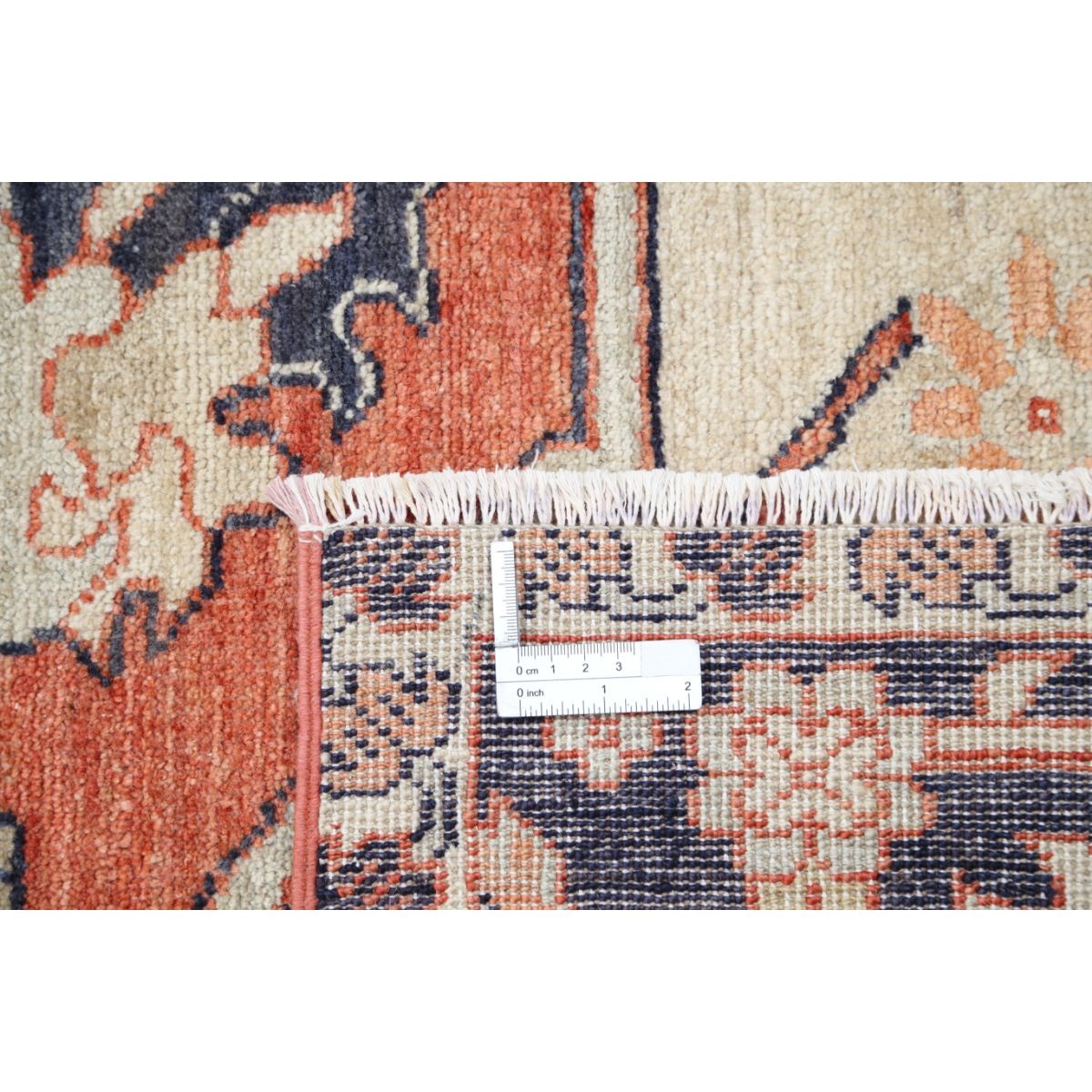 Heriz 7x10 Handmade Double Knotted Washable Wool Rug - Colorful